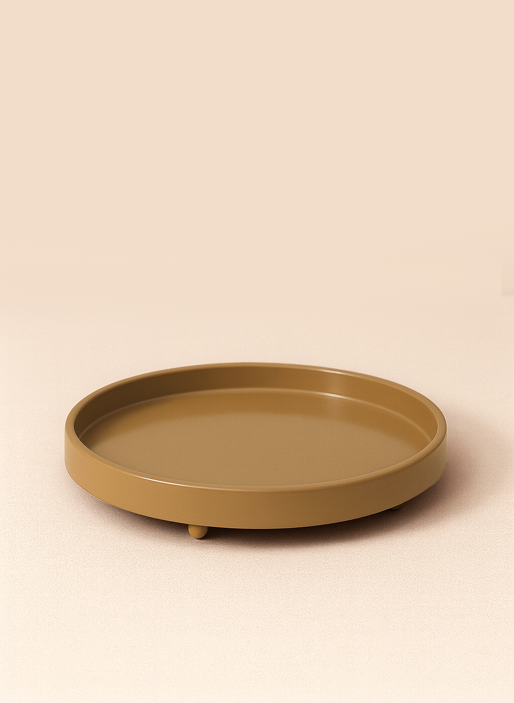 Ball Foot Round Lacquer Tray
