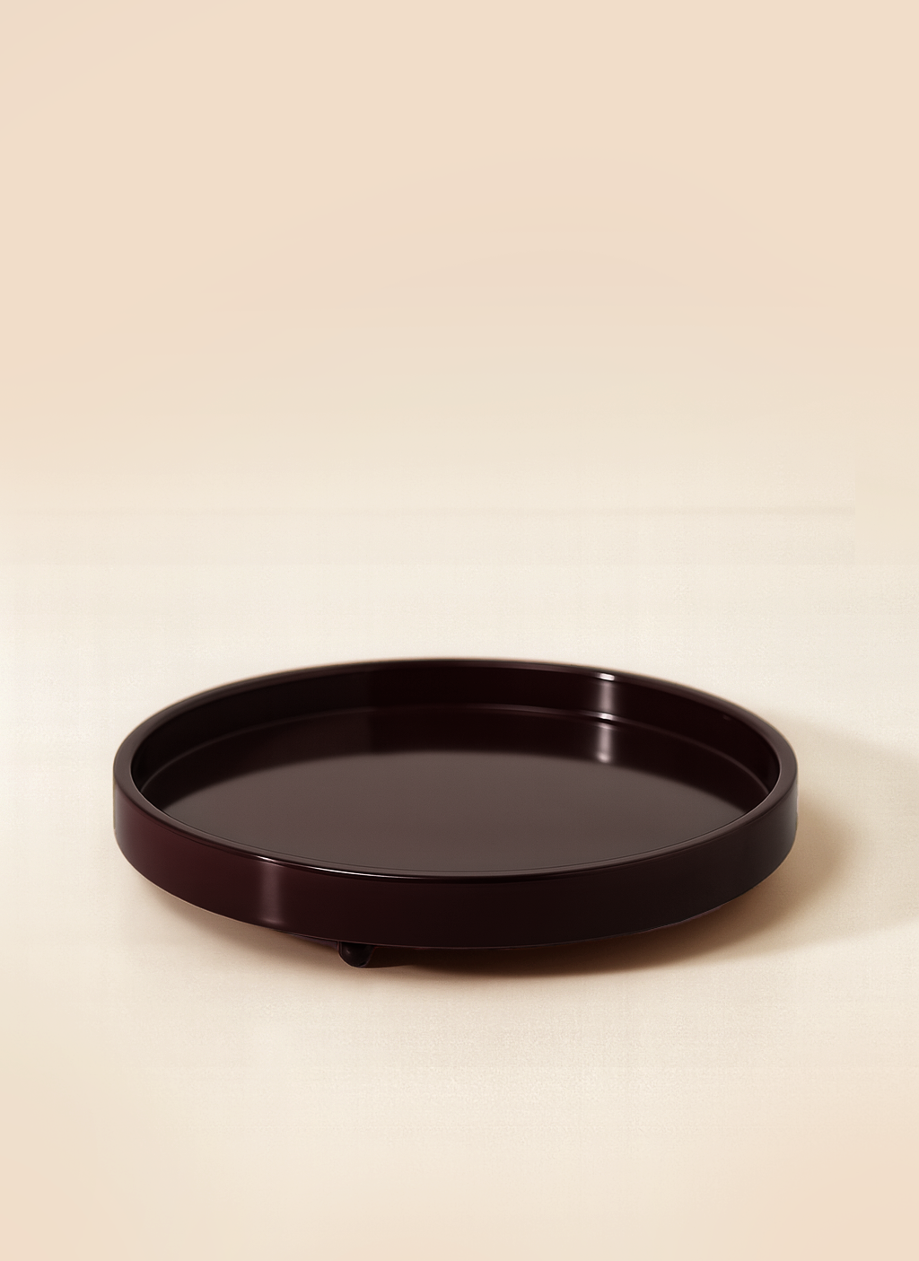 Ball Foot Round Lacquer Tray