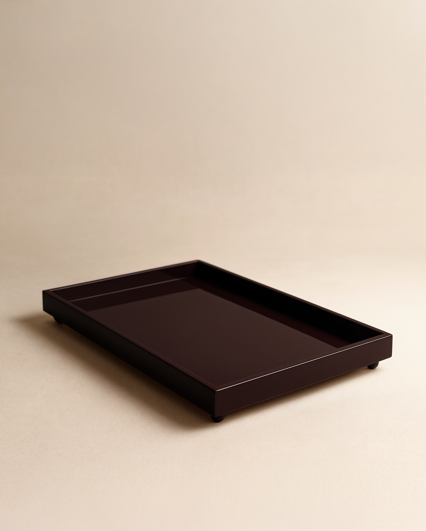 Ball Foot Large Lacquer Tray